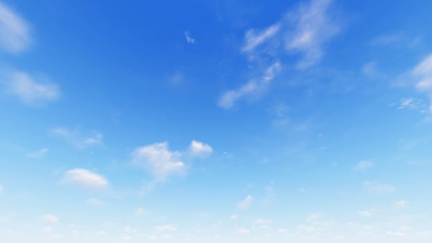 Cloudy blue sky abstract background, blue sky background with tiny clouds, 3d rendering

