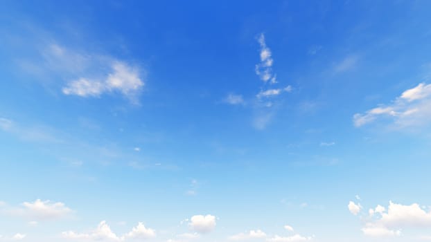 Cloudy blue sky abstract background, blue sky background with tiny clouds, 3d rendering

