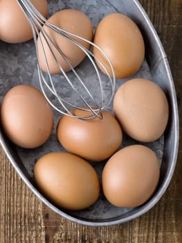 close up of chicken egg baking ingredient