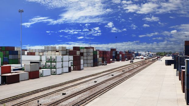 container dock and rail ways logistic use for land transport,import export freight ,shipping cargo business