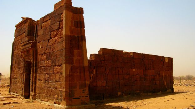 Ruins of Apademak temple Kush civilisation , Naqa, Meroe, Sudan