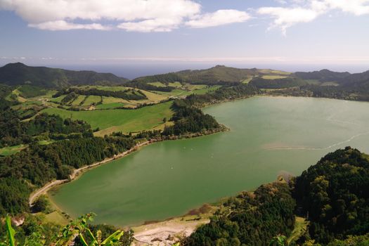 Lake Furnas, Sao Miguel Island, Azores Portugal