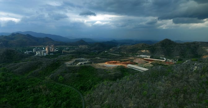 mining industry plant in mountain site