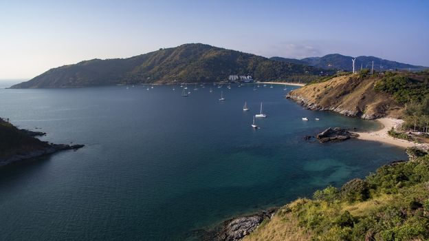 aerial of phuket island andaman sea southern of thailand important traveling destination 