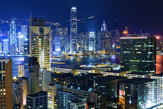 Hong Kong City skylines at Night