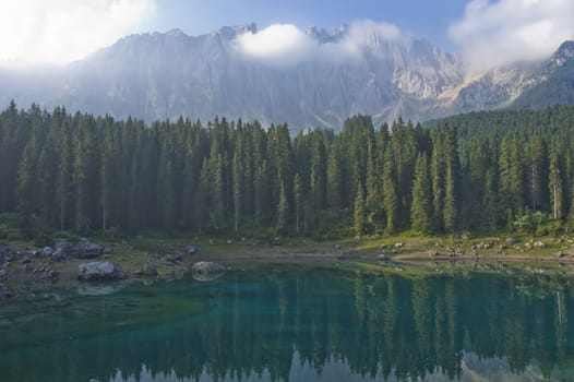 Lake Carezza, Italy, Europe