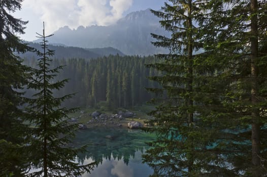 Lake Carezza, Italy, Europe