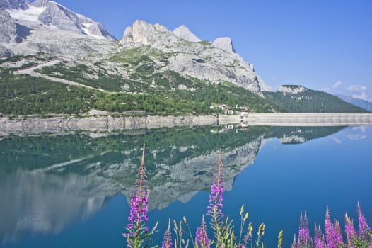 Lake Fedaia, Italy, Europe