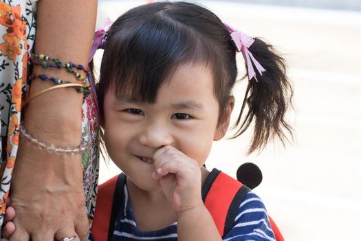 face of lovely asian children smiling happy emotion