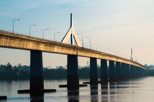 Friendship Bridge Thailand - Laos Mukdahan ,Sun rise