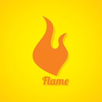 flaming burn fire theme vector art illustration