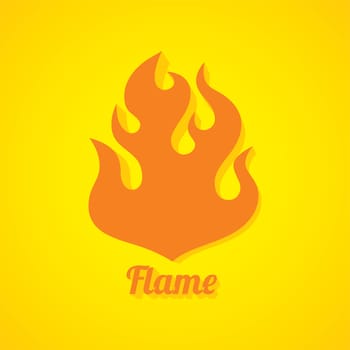 flaming burn fire theme vector art illustration