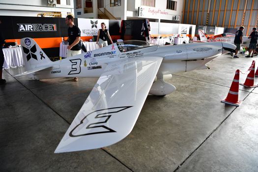 CHONBURI - NOVEMBER 20 : Western Air Racing aircraft in Air Race 1 Thailand at U-Tapao International Airport on November 20, 2016 in Chonburi, Thailand.