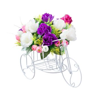 bouquet flower and hand made bicycle form use for multipurpose
