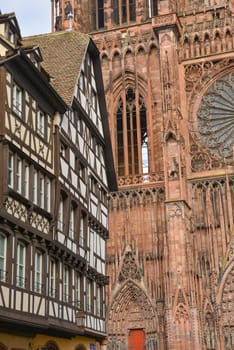 Cathedral Notre Dame of Strasbourg, Cathedral Notre Dame of Strasbourg, Bas Rhin, Alsace, France