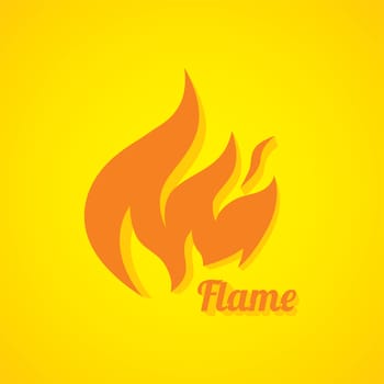 flaming burn fire theme vector art illustration