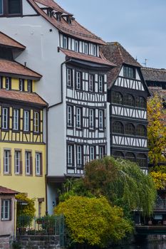 Strasbourg, Strasbourg, part of nice house in Petite France area. in Petite France area, Alsace, Bas Rhin