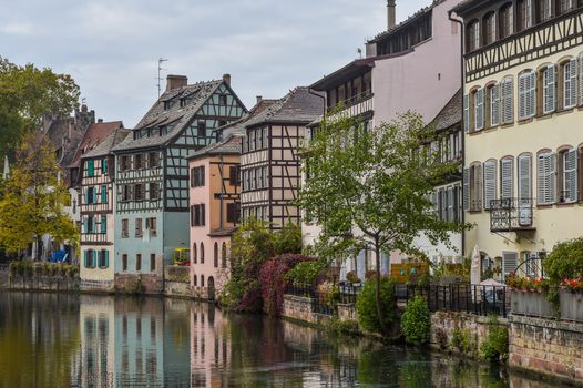 Strasbourg, Strasbourg, part of nice house in Petite France area. in Petite France area, Alsace, Bas Rhin