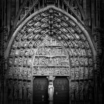 Cathedral Notre Dame of Strasbourg, Cathedral Notre Dame of Strasbourg, Bas Rhin, Alsace, France