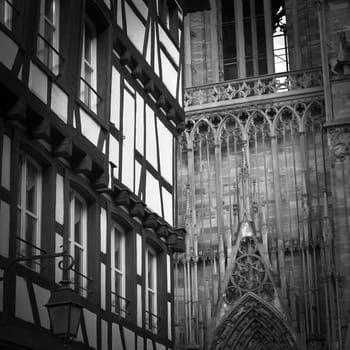 Cathedral Notre Dame of Strasbourg, Cathedral Notre Dame of Strasbourg, Bas Rhin, Alsace, France
