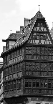 Strasbourg, Strasbourg, part of nice house in Petite France area. in Petite France area, Alsace, Bas Rhin