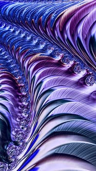 Abstract fractal background - computer-generated image. Digital art: stripes, curves and spirals. Light backdrop for creative design projects.