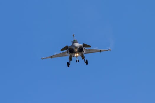 Fighter Jet flying straight at camera