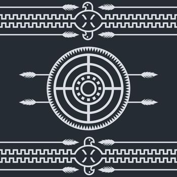 native ethnic art symbol theme vector illustration