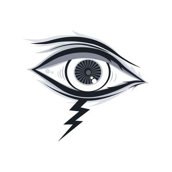 artistic abstract eye theme vector art illustration