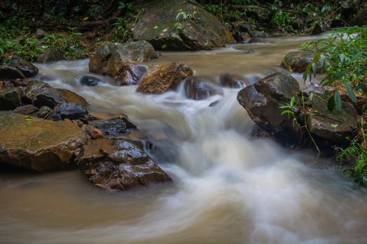 Huai-To waterfall in famous Krabi province, Thailand.