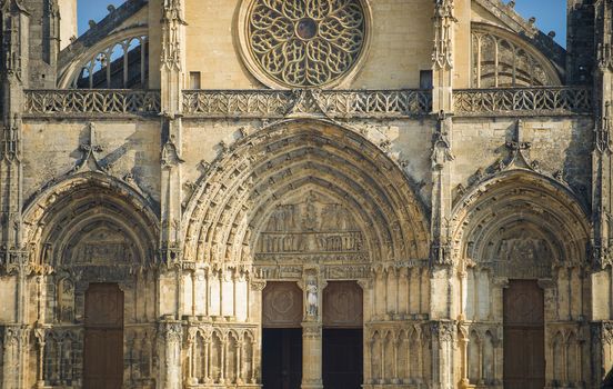France, the cathedral of Bazas in Gironde, Aquitaine