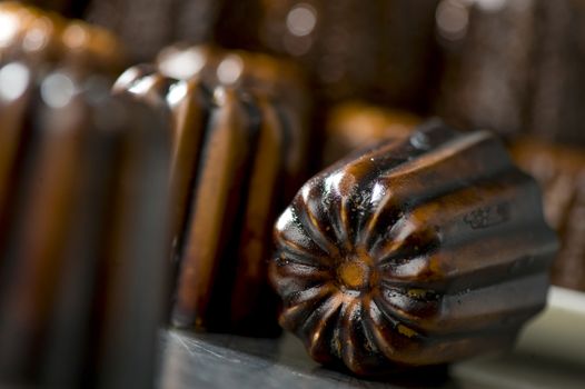 Caneles french traditional dessert from Bordeaux, France