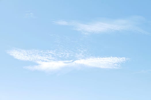 Blue sky background with white cloud, white cloud in the blue sky