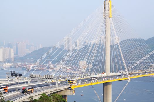 Ting Kau Bridge at day