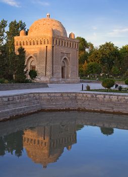 Ismail Samanid Mausoleum in Bukhara, ancient city in Uzbekistan