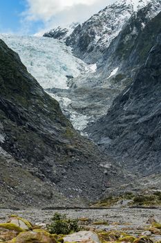 fox glacier important natural traveling destination in south island new zealand