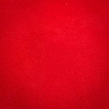 Rustic canvas fabric texture in red color. Square shape