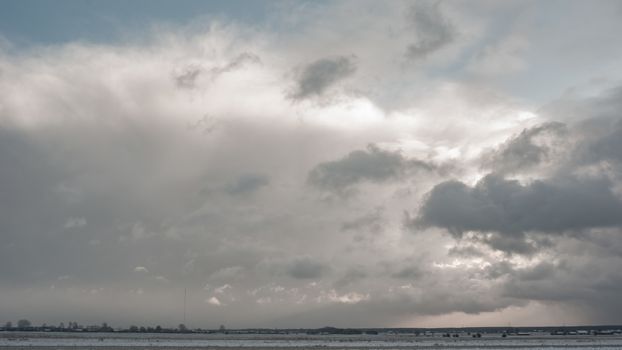 blue sky, natural clouds, nature series