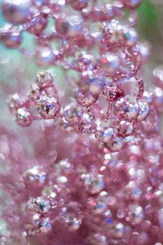 Bright shiny pink and lilac drops background for celebration greeting cards
