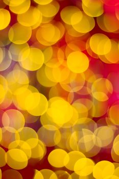 Bright shiny round bokeh lights background for celebration greeting cards