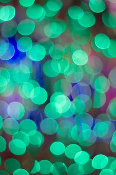 Bright shiny round bokeh lights background for celebration greeting cards