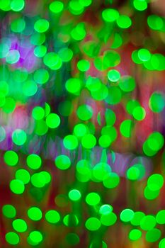 Bright shiny round bokeh lights background for celebration greeting cards