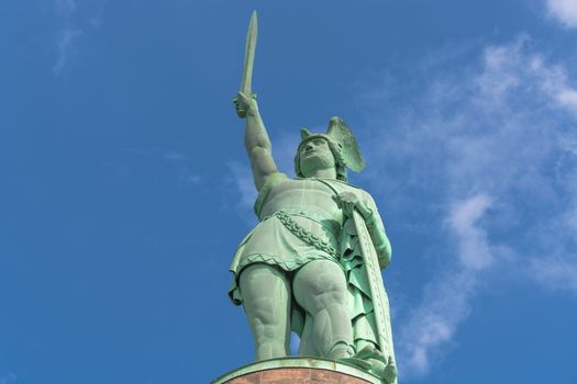 Statue of Cheruscan Arminius in the Teutoburg Forest near the city of Detmold, Germany.