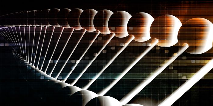 DNA Helix Abstract Science Genetic Background Art