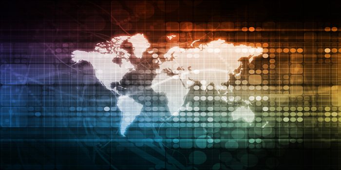 Global Network Connection and Integrated System art