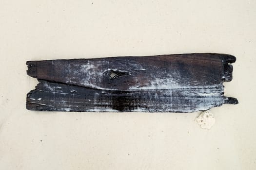 old wood board plank on a beach                               