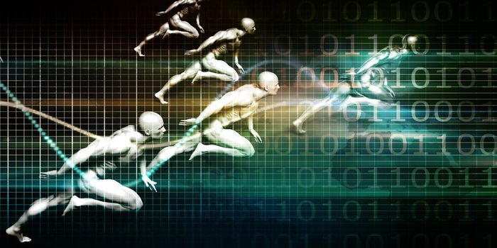 Information Technology or IT as a Art Background