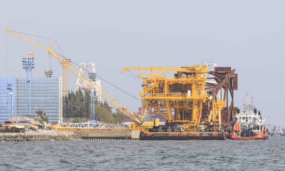 construction structure of Offshore platform petroleum site plant  use for construction industry and petrochemical business 