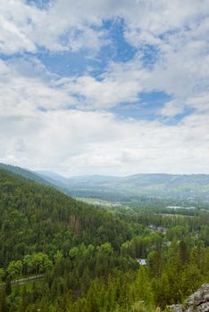 Summer mountain landscape in Tatra mountain. Summer time