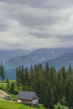 Hotel in the Mountains. Tatra Mountains in Poland.